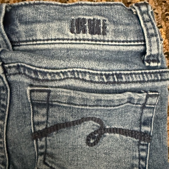 3/$25 🌼 Justice Girls Lace Hem Skinny Jeans Size 7 Slim - Picture 5 of 6